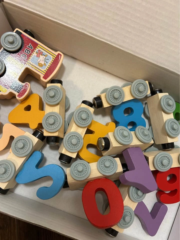 Wooden Magnetic Number Train Set – Educational Counting Toy - photo 3