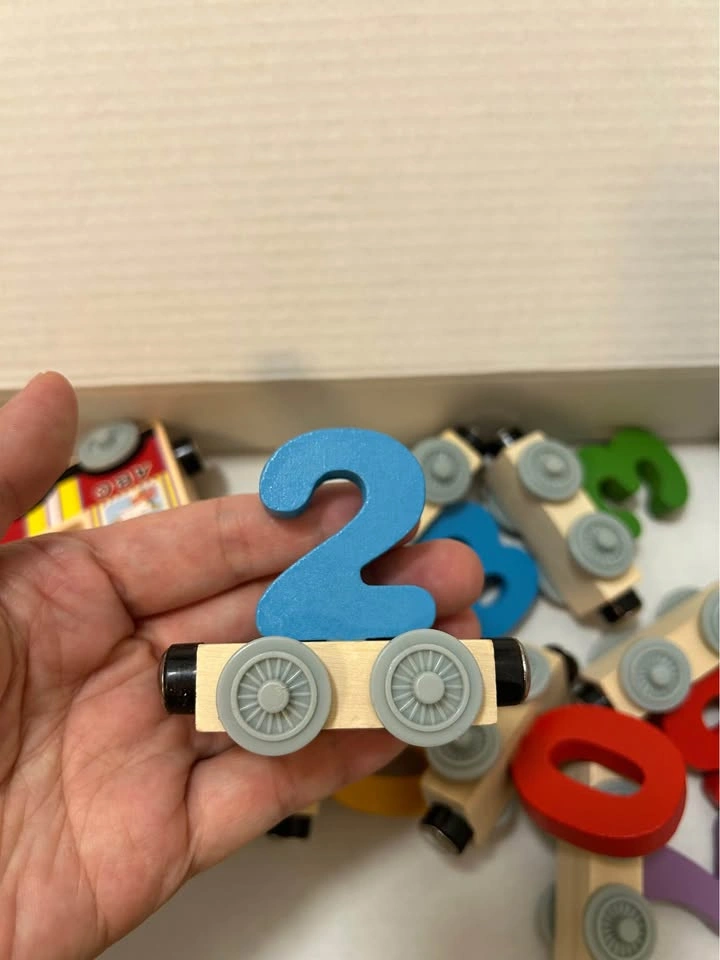 Wooden Magnetic Number Train Set – Educational Counting Toy - photo 4