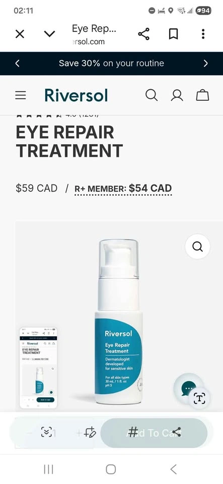 Riversol Eye Repair Treatment - photo 4