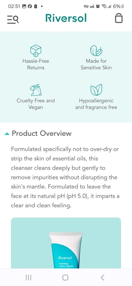 Riversol Cleanser (Hydrating Cream Cleanser) - photo 5