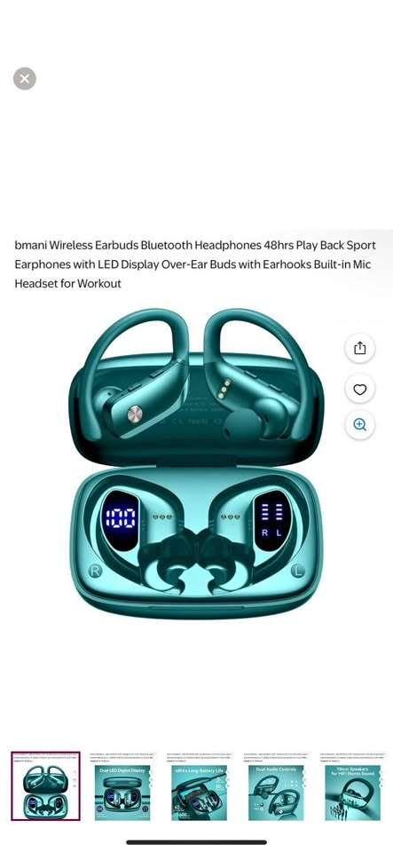 Wireless Earbuds Bluetooth Headphones - green