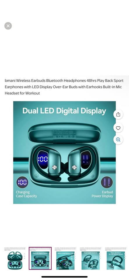Wireless Earbuds Bluetooth Headphones - green - photo 2