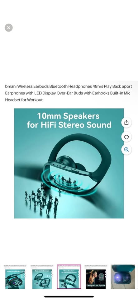 Wireless Earbuds Bluetooth Headphones - green - photo 5