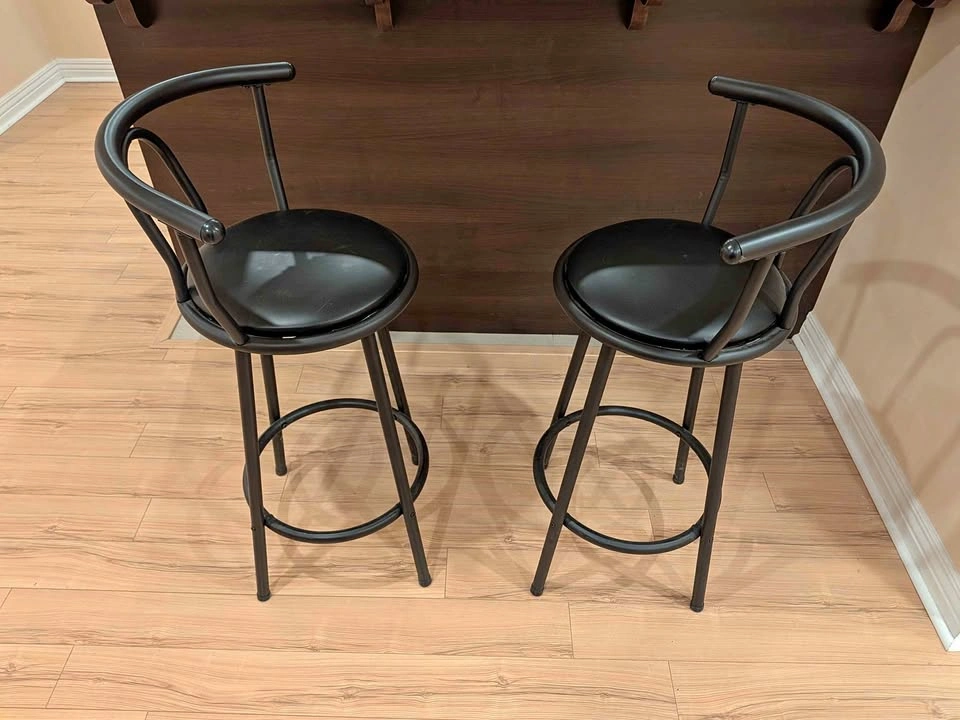 2 New Black Bar Stools