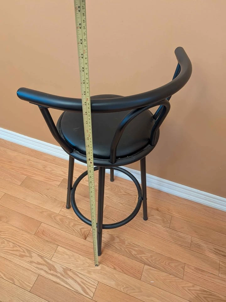 2 New Black Bar Stools - photo 2