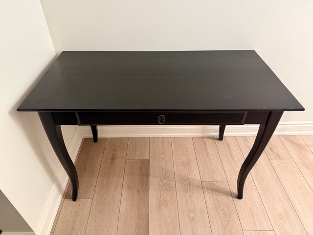 Office Desk with drawer - espresso brown