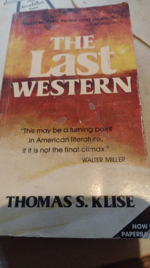 The Last Western by Thomas S. Klise - Vintage Paperback