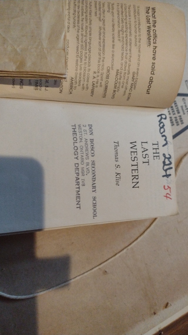 The Last Western by Thomas S. Klise - Vintage Paperback - photo 2