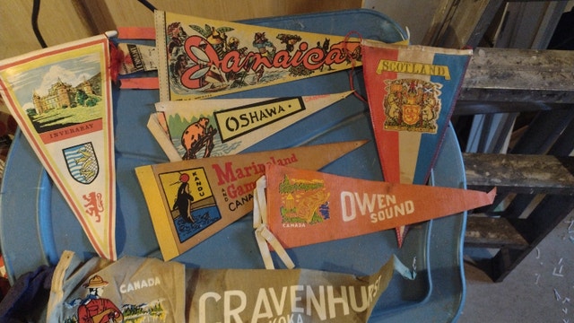 Vintage Canadian Souvenir Pennants