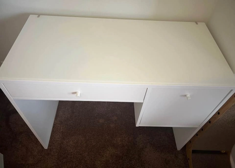 White IKEA SYVDE Vanity / Dressing Table - photo 4
