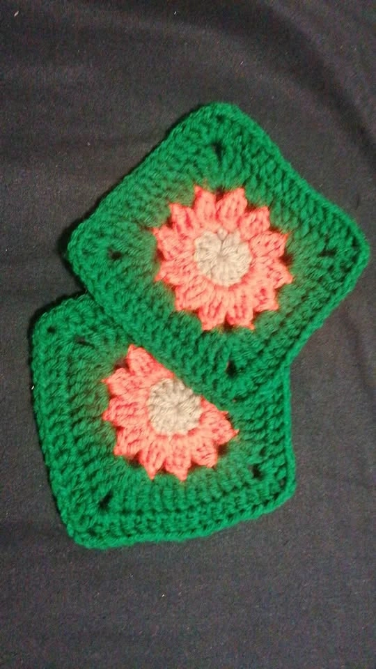 Crochet tea coasters