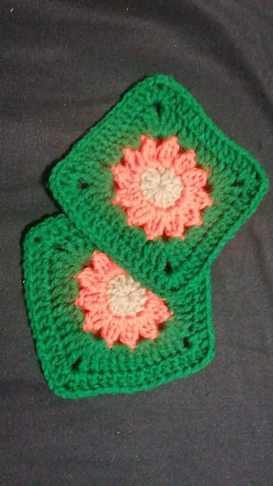 Crochet tea coasters