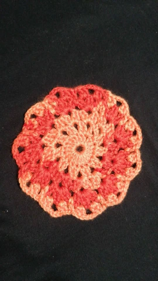 Crochet tea coasters - photo 4