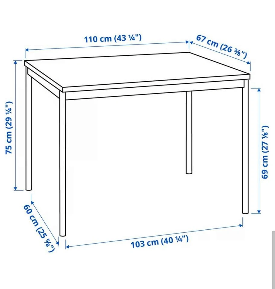 Black IKEA Dining Table - photo 2