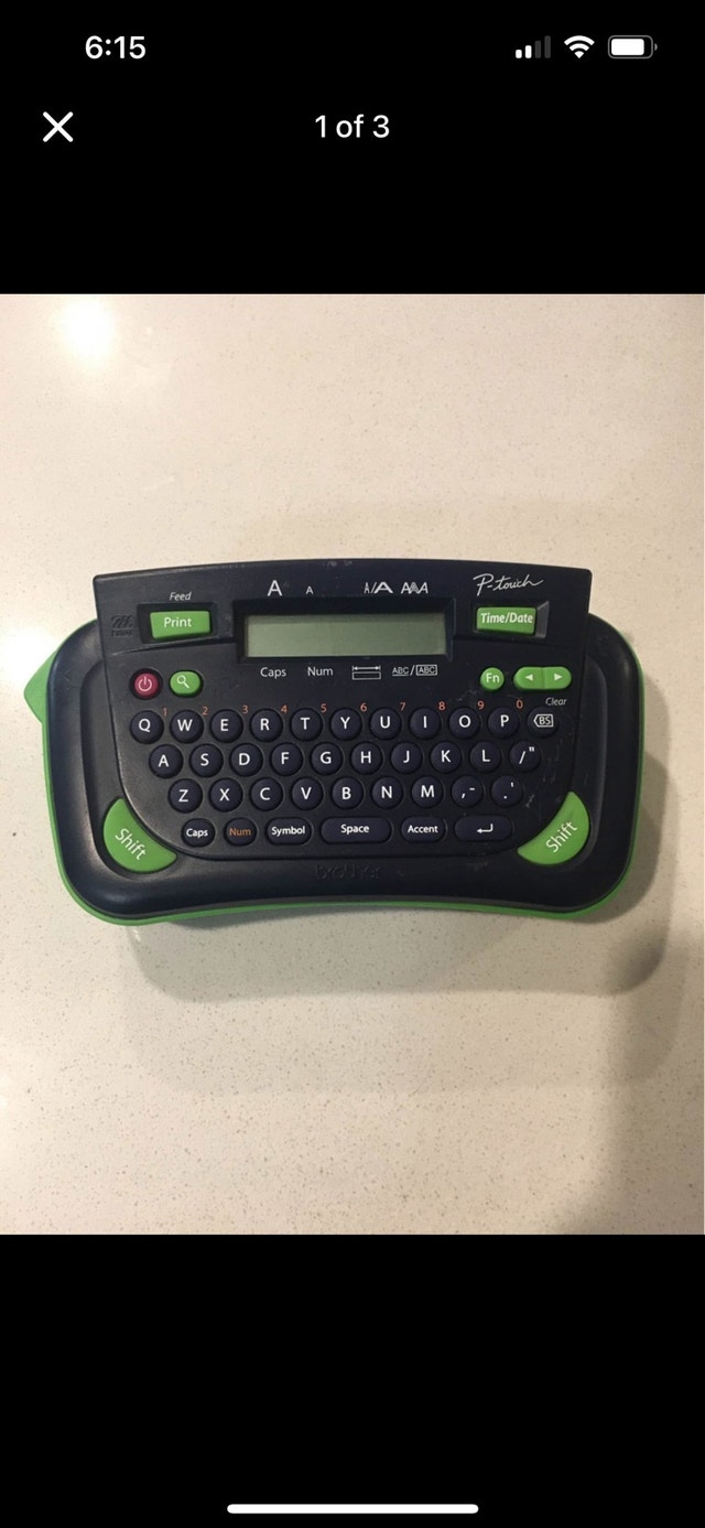 Vintage Brother P-Touch Label Maker - Working