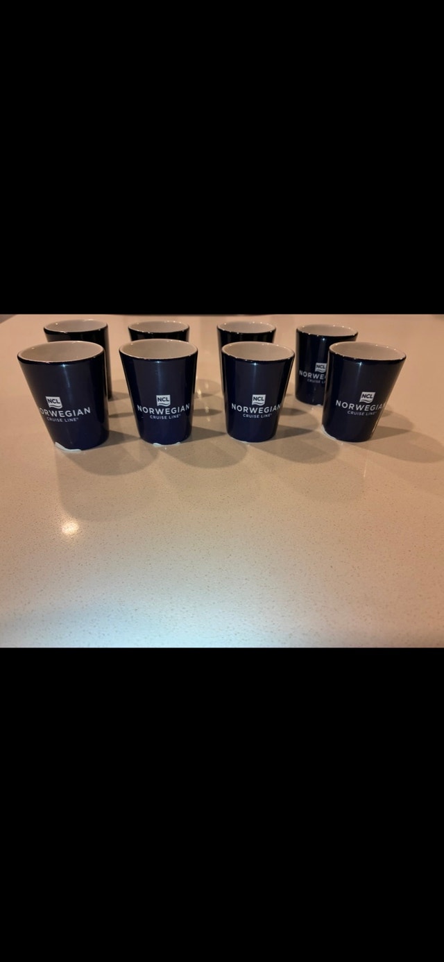 Set of 8 NCL Shot Glasses - Norwegian Cruise Line - photo 3