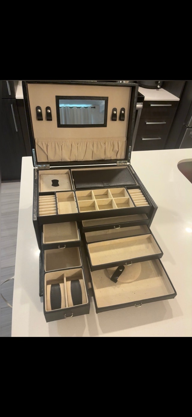 Luxury Jewelry & Makeup Box with Key