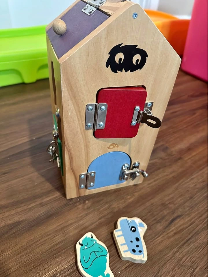 Tender Leaf Toys Wooden Monster Lock Box