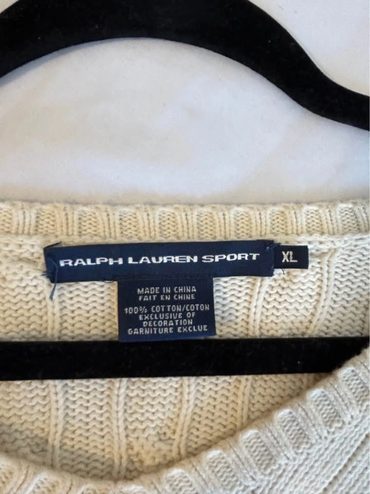 Ralph Lauren Sport Cable Knit Sweater XL Grey - photo 2