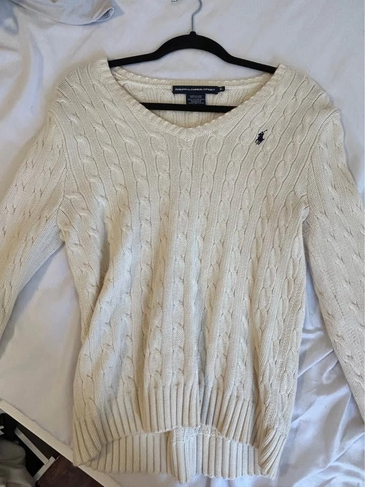 Ralph Lauren Sport Cable Knit Sweater XL Grey - photo 3