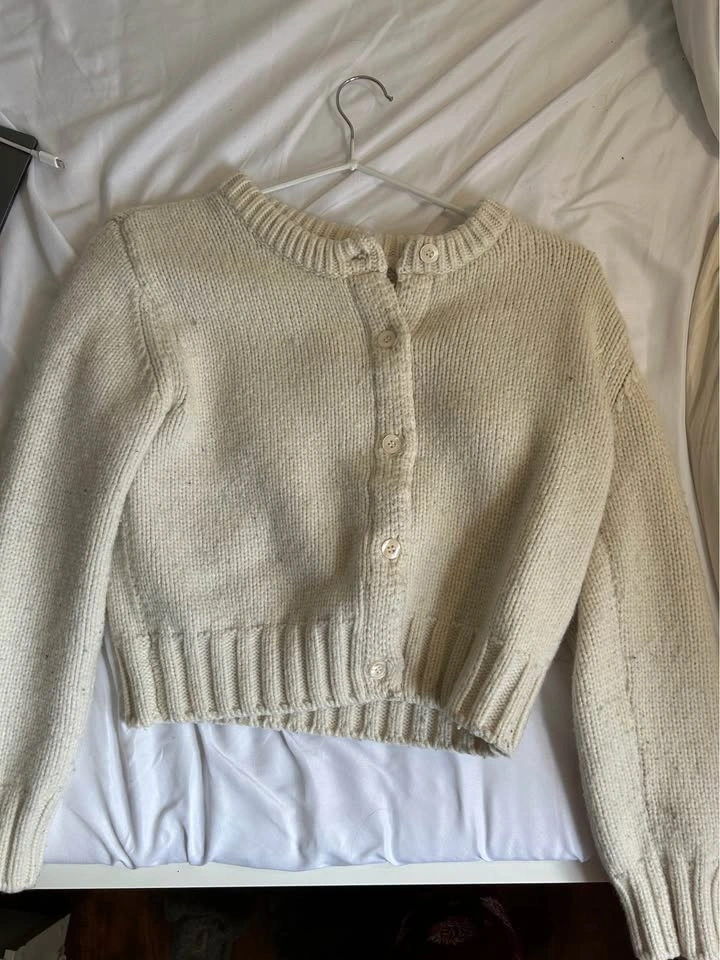Zara Cropped Cardigan (Wool Blend) - Size Large - photo 2