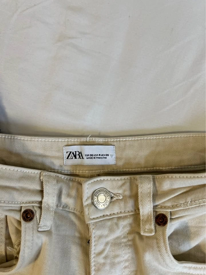 Zara Jeans Size 4 in Cream - photo 2