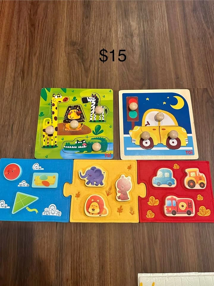 5 Puzzles for 1 Year Old Kids