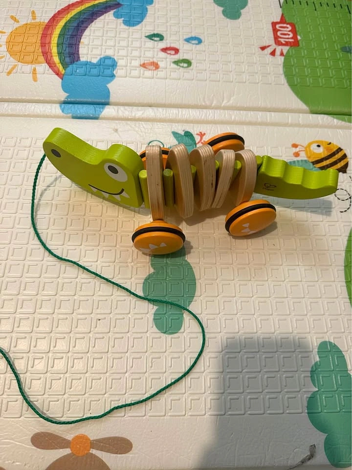 Hape Walk A Long Crocodile Push Pull Toy