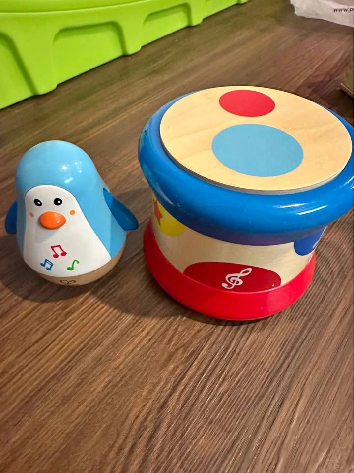 Hape Musical Toys: Wobbling Melody Penguin & Baby Drum