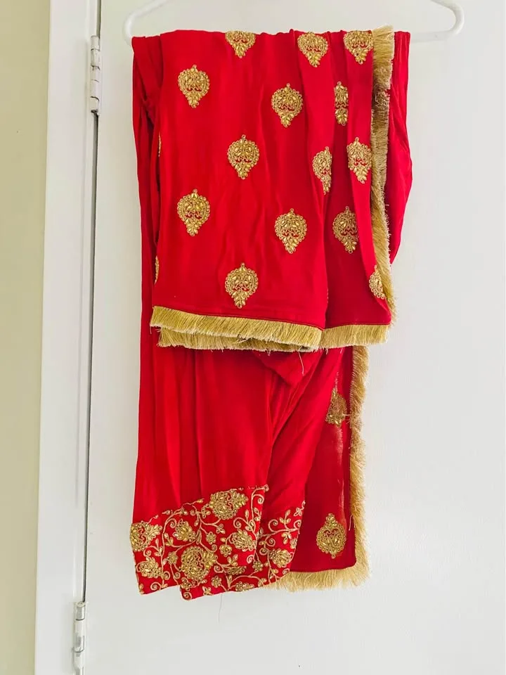 Beautiful 😍 kundan zari work all over heavy salwar suit image indicator(3)