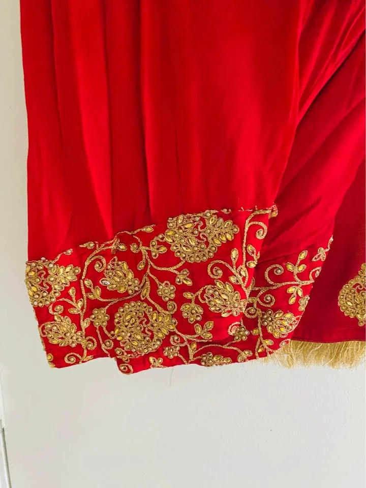 Beautiful 😍 kundan zari work all over heavy salwar suit image indicator(4)