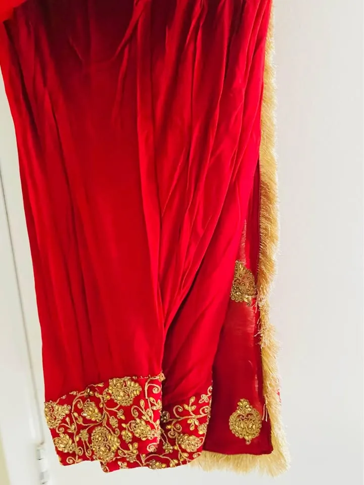 Beautiful 😍 kundan zari work all over heavy salwar suit image indicator(5)