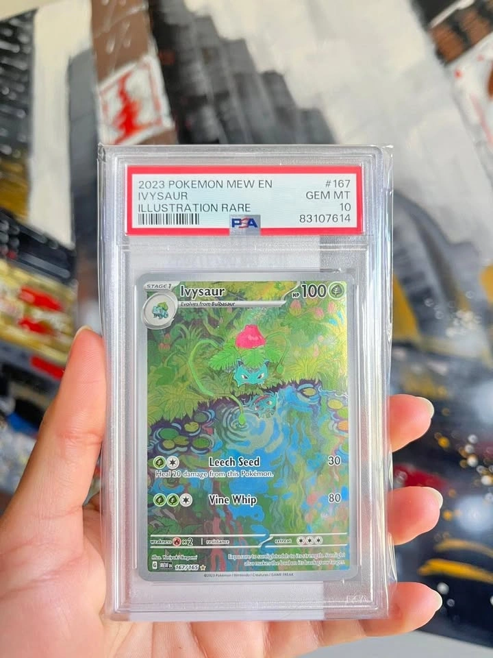 PSA 10 Ivysaur 167/165 Illustration Rare Pokémon 151 SV2A Gem Mi