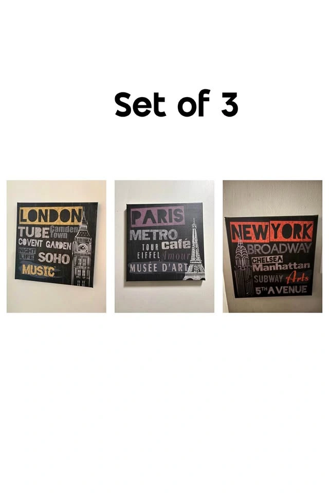 Lots of city scape wall art
