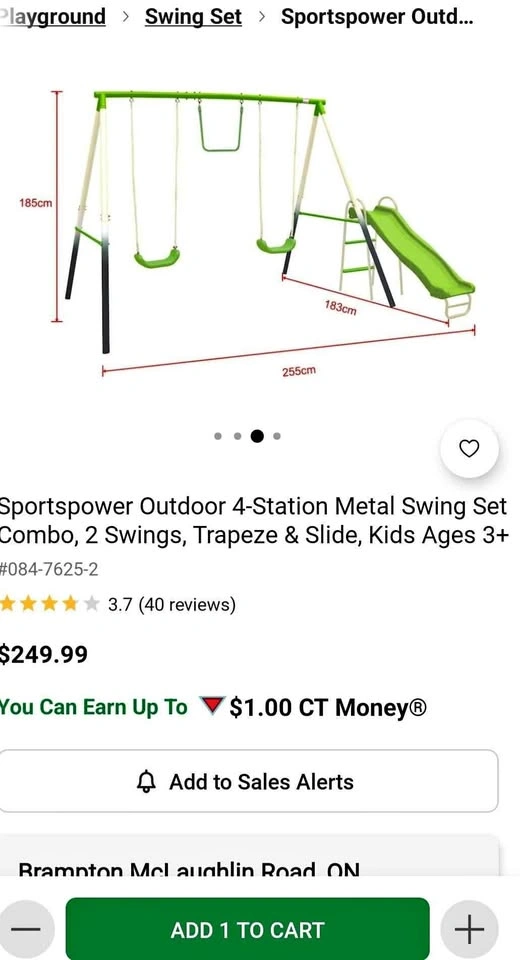 Like New Kids swing set