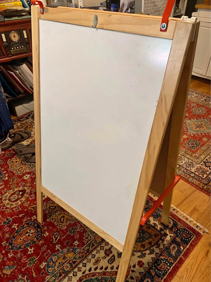 Ikea Whitebard and Chalkboard Easel