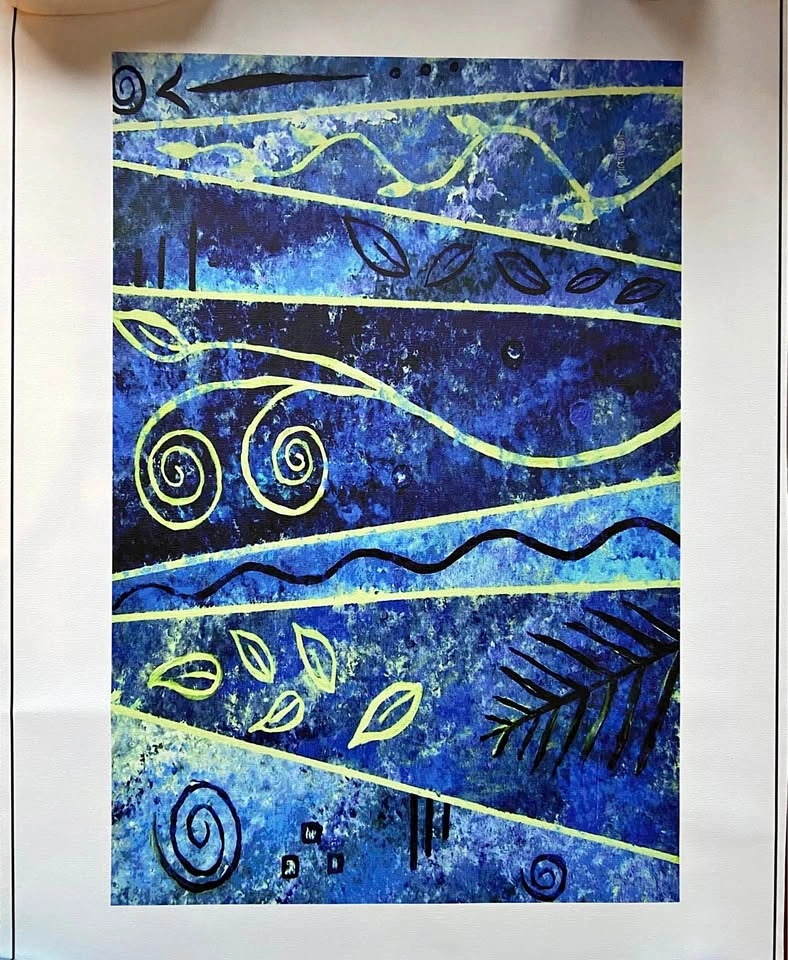 Abstract Blue Wall Art💙🩵Modern Canvas Print