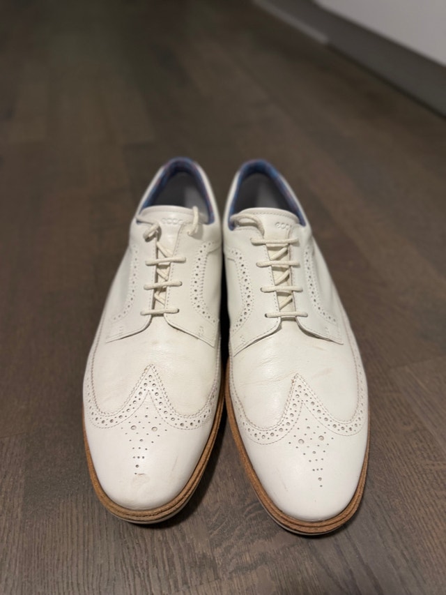 Ecco Golf Shoes US12 White Wingtip - photo 2