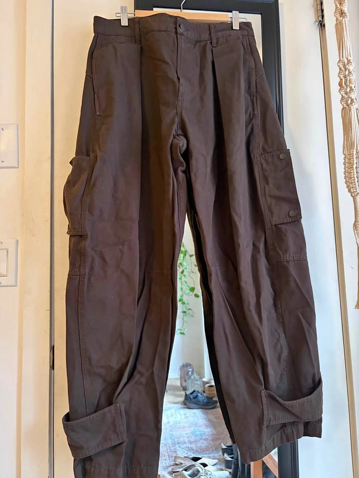 ZW Collection Brown Balloon Cargo Pants US 8
