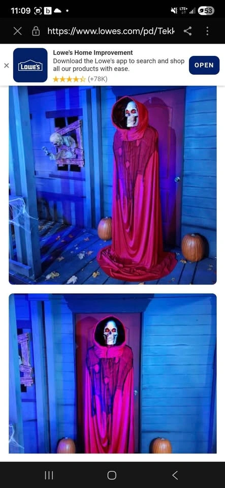 Haunted Living 6.0-ft Talking Lighted Skull Animatronic - photo 3
