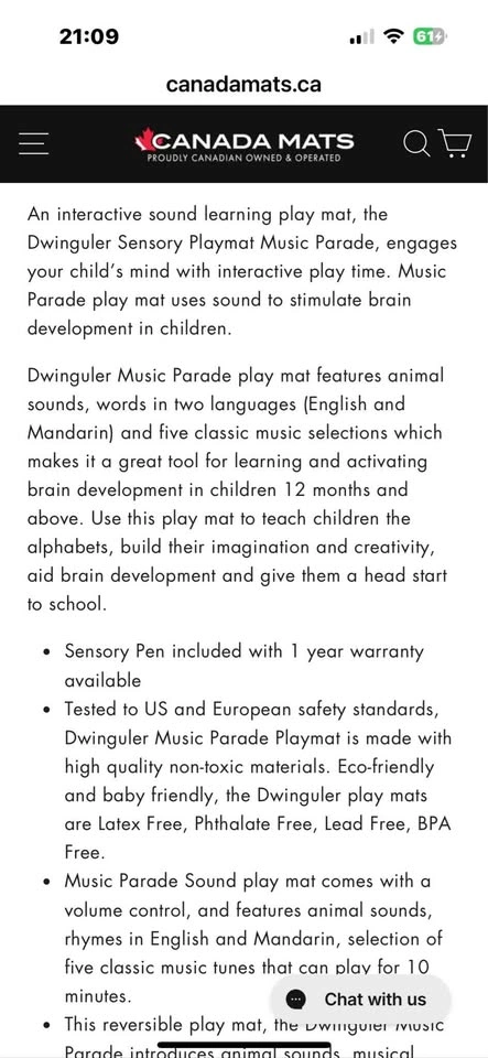 Dwinguler Music Parade Sensory Playmat - photo 3