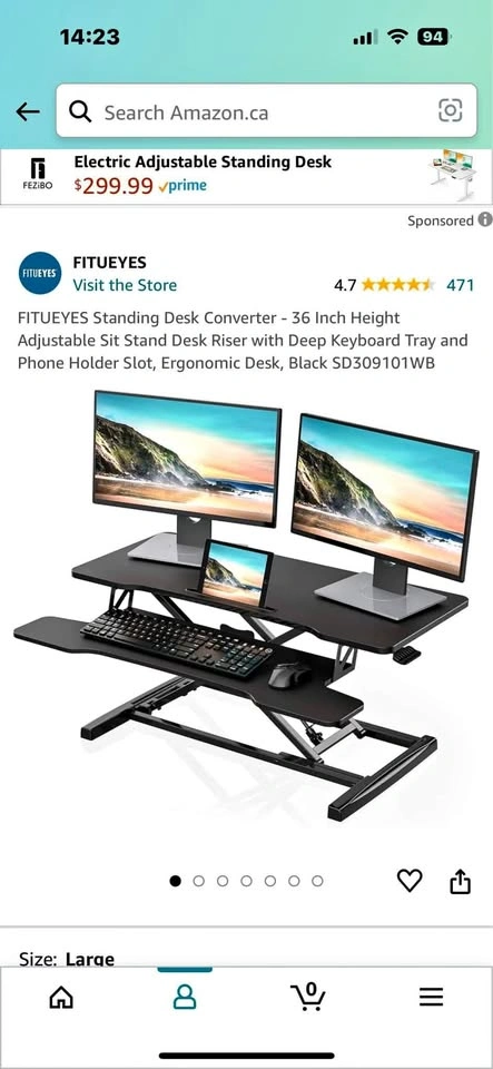 Adjustable Sit and Stand Desk