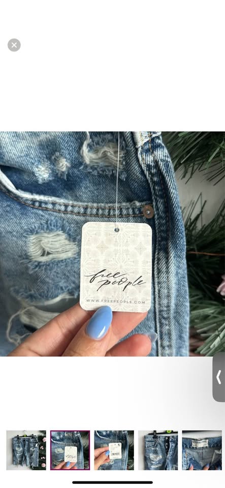 Free People jean shorts - size 26 - with tag! - photo 2