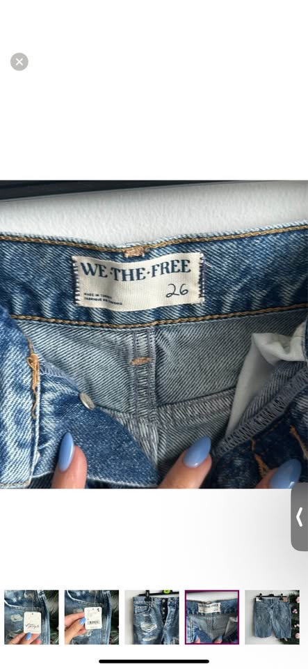 Free People jean shorts - size 26 - with tag! - photo 5