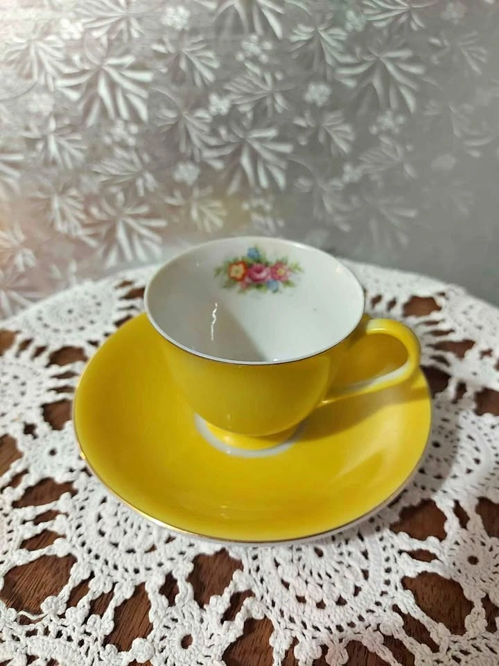 Castle China Demitasse Cup & Saucer - Occupied Japan
