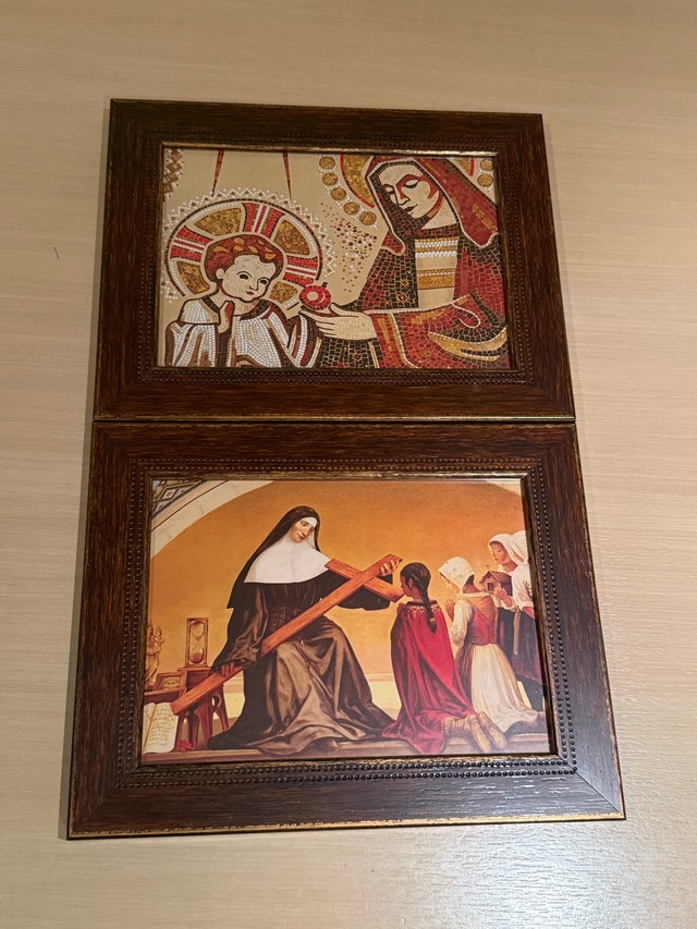 Framed Religious Artworks - Glorification of Saint Anne & Blesse