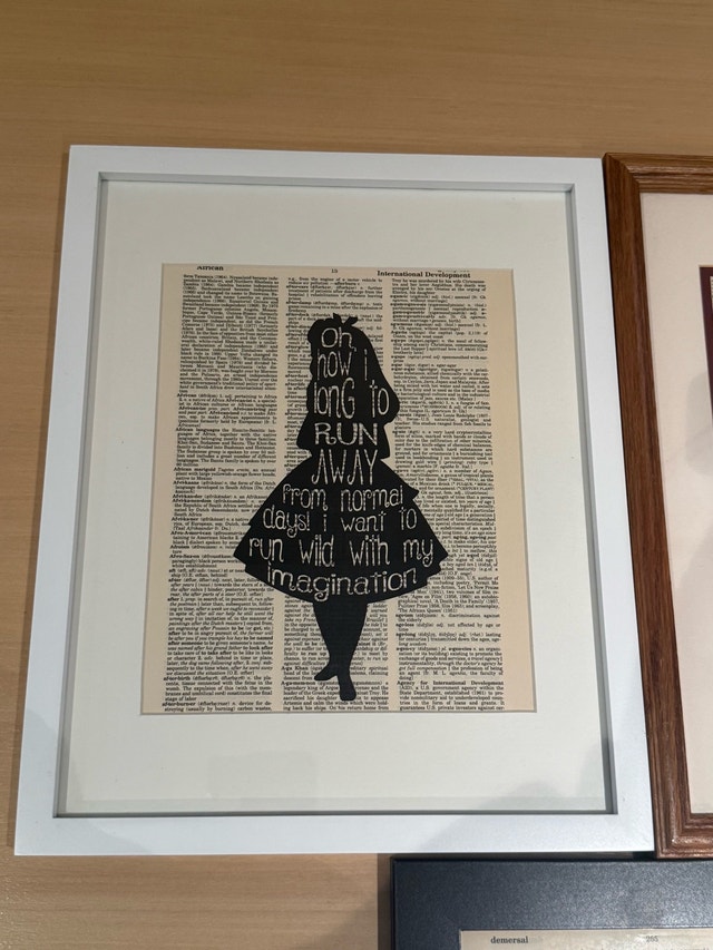 Set of 3 Framed Art Prints - Dictionary Pages - photo 2