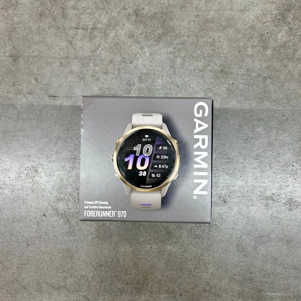 Garmin Forerunner 970 GPS Smartwatch French Grey Indigo Band