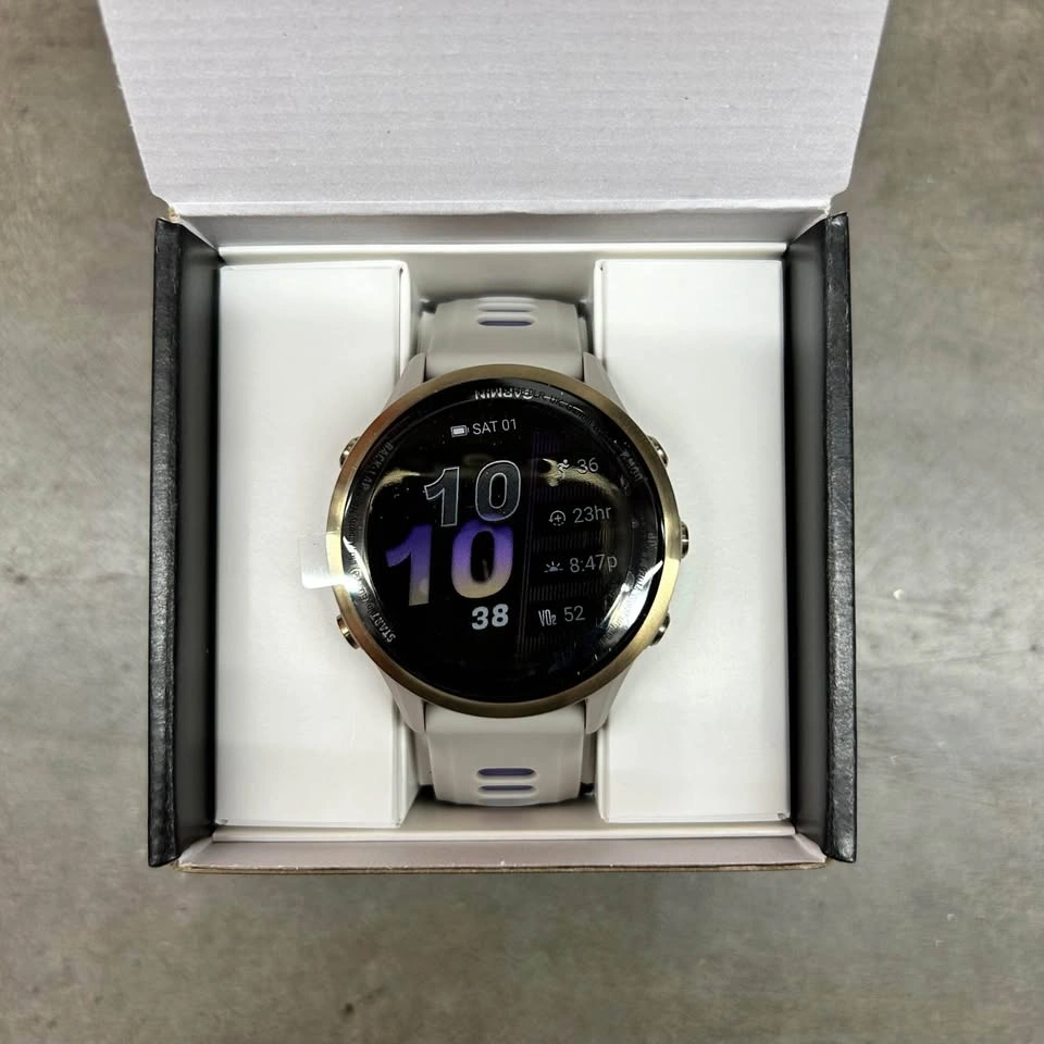Garmin Forerunner 970 GPS Smartwatch French Grey Indigo Band - photo 2