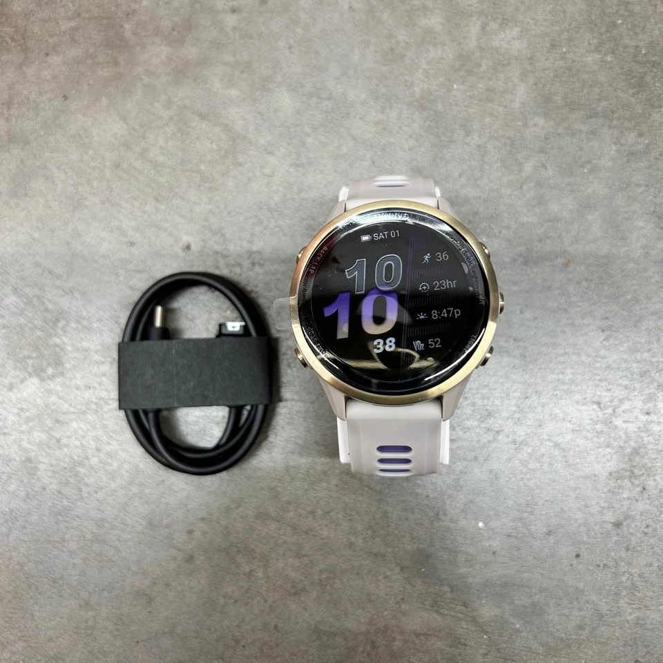 Garmin Forerunner 970 GPS Smartwatch French Grey Indigo Band - photo 3